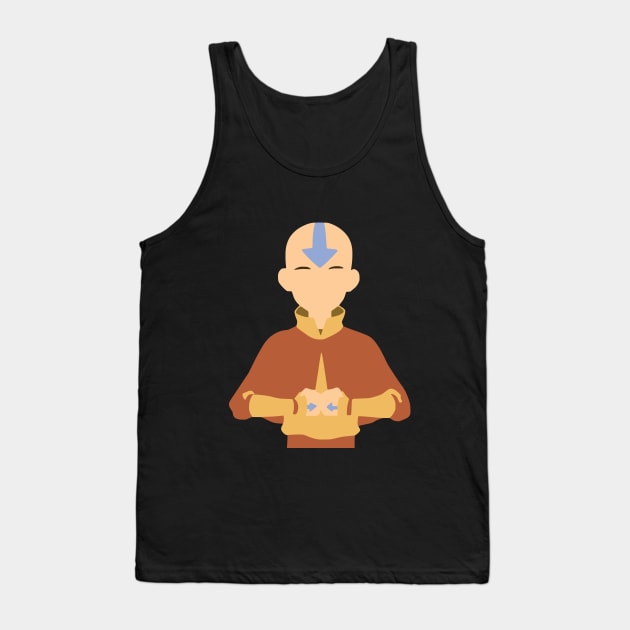 Avatar the Last Airbender Aang Minimalist Tank Top by basitkhan